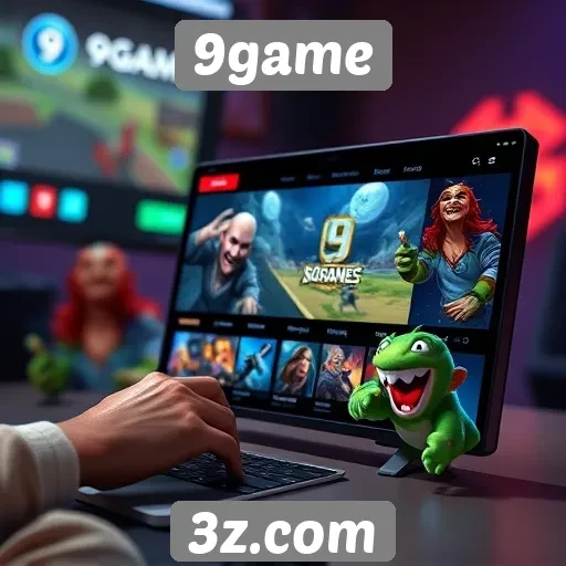 Navegação e usabilidade do site 9game